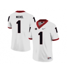 Georgia Bulldogs 1 Sony Michel White Nike College Football Jersey