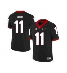 Georgia Bulldogs 11 Jake Fromm Black Nike College Football Jersey