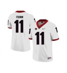 Georgia Bulldogs 11 Jake Fromm White Nike College Football Jersey