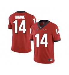 Georgia Bulldogs 14 Terry Hoage Red College Football Jersey