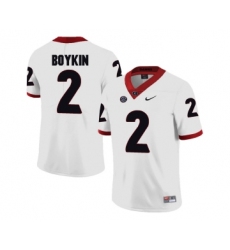 Georgia Bulldogs 2 Brandon Boykin White College Football Jersey