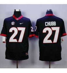 Georgia Bulldogs #27 Nick Chubb Black Limited Stitched NCAA Jersey