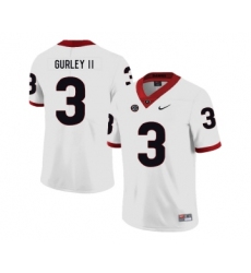 Georgia Bulldogs 3 Todd Gurley II White Nike College Football Jersey