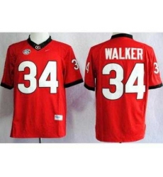 Georgia Bulldogs 34 Herschel Walker Red Limited NCAA Jerseys