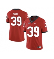 Georgia Bulldogs 39 Corey Moore Red Nike College Football Jersey