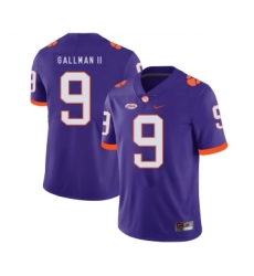 Clemson Tigers 9 Wayne Gallman II Purple Nike College Football Jersey