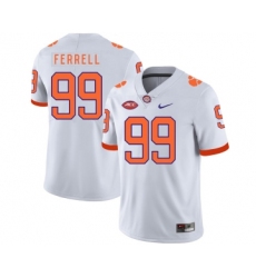 Clemson Tigers 99 Clelin Ferrell White Nike College Football Jersey