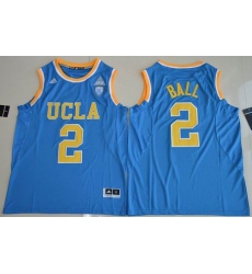 UCLA Bruins #2 Lonzo Ball Blue Authentic Basketball Stitched NCAA Jersey