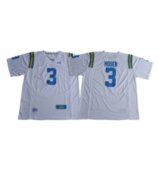 UCLA Bruins 3 Josh Rosen White College Football Jersey