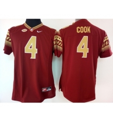 Florida State Seminoles 4 Dalvin Cook Red College Football Jersey