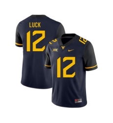 West Virginia Mountaineers 12 Oliver Luck Navy College Football Jersey