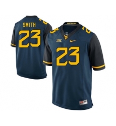 West Virginia Mountaineers 23 Geno Smith Blue College Football Jersey