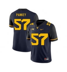 West Virginia Mountaineers 57 Adam Pankey Navy College Football Jersey