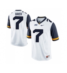 West Virginia Mountaineers 7 Will Grier White College Football Jersey