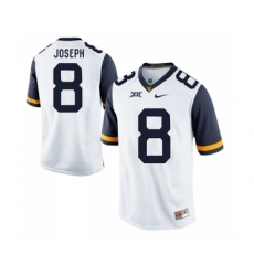 West Virginia Mountaineers 8 Karl Joseph White College Football Jersey