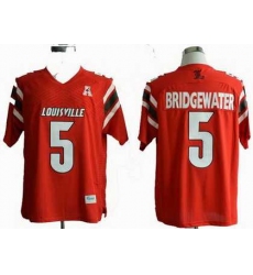 NCAA Louisville Cardinals 5# Teddy Bridgewater  red NCAA Jerseys