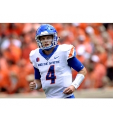 Men's Boise State Broncos #4 Brett Rypien Nike White College Football Jersey