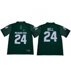 Michigan State Spartans 24 Le'Veon Bell Green Nike College Football Jersey