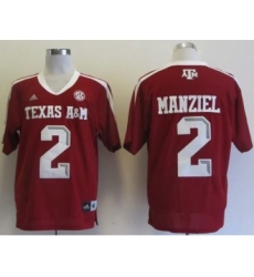 Texas A&M Aggies 2 Johnny Manziel red Jerseys