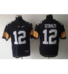 Iowa Hawkeyes #12 Stanzi Black Stitched NCAA Jersey