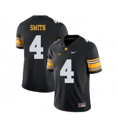 Iowa Hawkeyes 4 Tevaun Smith Black College Football Jersey