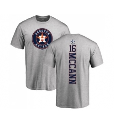MLB Nike Houston Astros #16 Brian McCann Ash Backer T-Shirt