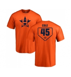MLB Nike Houston Astros #45 Gerrit Cole Orange RBI T-Shirt