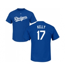 Baseball Los Angeles Dodgers #17 Joe Kelly Royal Blue Name & Number T-Shirt