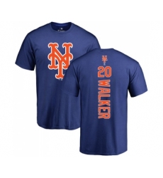 MLB Nike New York Mets #20 Neil Walker Royal Blue Backer T-Shirt