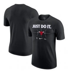 Men's Chicago Bulls Black Just Do It T-Shirt