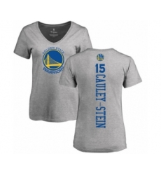 Basketball Women's Golden State Warriors #15 Willie Cauley-Stein Ash Backer T-Shirt