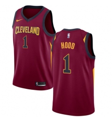 Men's Nike Cleveland Cavaliers #1 Rodney Hood Swingman Maroon NBA Jersey - Icon Edition