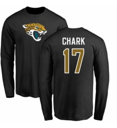 NFL Nike Jacksonville Jaguars #17 DJ Chark Black Name & Number Logo Long Sleeve T-Shirt