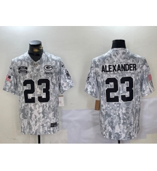 Men's Green Bay Packers #23 Jaire Alexander Arctic Camo 2024 FUSE Salute to Service Limited Stitched Jersey