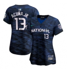 Women's National League #13 Ronald Acuña Jr. Nike Royal 2023 MLB All-Star Game Limited Player Jersey