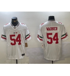 Men's San Francisco 49ers #54 Fred Warner White FUSE Mexico Vapor Limited Stitched Jersey