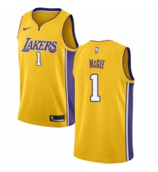Youth Nike Los Angeles Lakers #1 JaVale McGee Swingman Gold NBA Jersey - Icon Edition