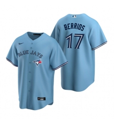 Mens Toronto Blue Jays #17 Jose Berrios Nike Powder Blue Alternate Cool Base Jersey