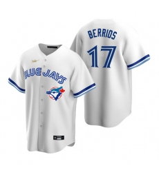 Mens Toronto Blue Jays #17 Jose Berrios Nike White Cooperstown Collection Jersey