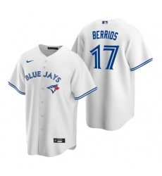 Mens Toronto Blue Jays #17 Jose Berrios Nike White Home Cool Base Jersey