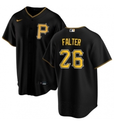 Men's Pittsburgh Pirates #26 Bailey Falter Black Cool Base Baseball Stitched Jersey