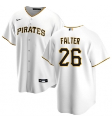 Men's Pittsburgh Pirates #26 Bailey Falter White Cool Base Baseball Stitched Jersey