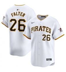 Men's Pittsburgh Pirates #26 Bailey Falter White Home Limited Baseball Stitched Jersey