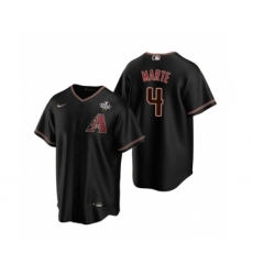 Men's Arizona Diamondbacks #4 Ketel Marte Black 2023 World Series Cool Base Stitched Baseball Jersey