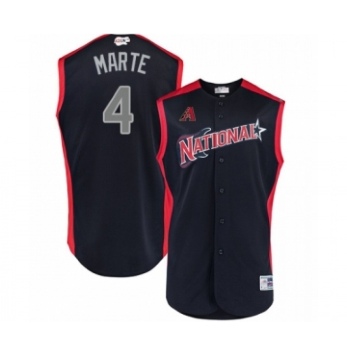 Youth Arizona Diamondbacks #4 Ketel Marte Authentic Navy Blue National League 2019 Baseball All-Star Jersey