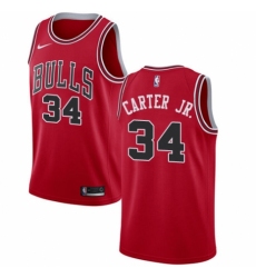 Youth Nike Chicago Bulls #34 Wendell Carter Jr. Swingman Red NBA Jersey - Icon Edition