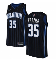 Women's Nike Orlando Magic #35 Melvin Frazier Swingman Black NBA Jersey Statement Edition