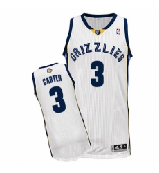 Women's Adidas Memphis Grizzlies #3 Jevon Carter Authentic White Home NBA Jersey