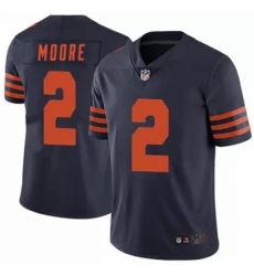 Youth Chicago Bears #2 DJ Moore Navy Vapor Limited Stitched NFL Jersey