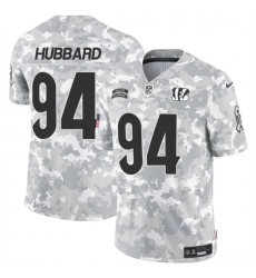 Men's Cincinnati Bengals #94 Sam Hubbard 2024 F.U.S.E Arctic Camo Salute To Service Limited Stitched Football Jersey